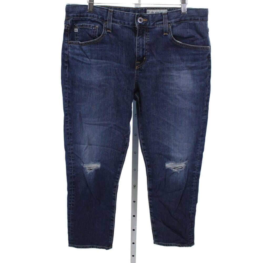 AG-ED Denim Mens Tapered Jeans Blue Button Fly Cotton Blend Size 31
